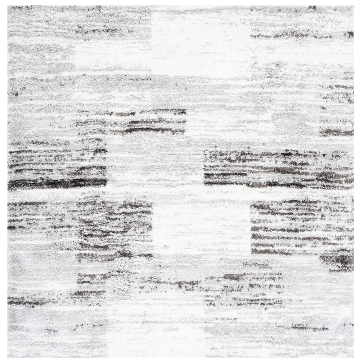 Safavieh Berber Shag 7'-0" x 7'-0" Rug in Grey / Light Grey
