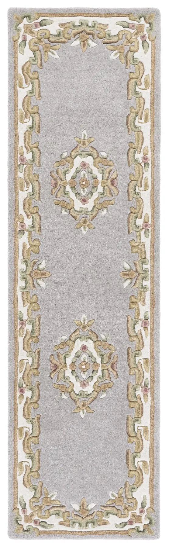 Safavieh Aubusson 2'-3" x 8'-0" Rug in Grey / Ivory