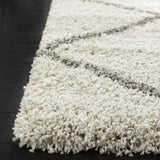 Safavieh Hudson Shag 5'-3" x 7'-6" Rug in Ivory / Grey