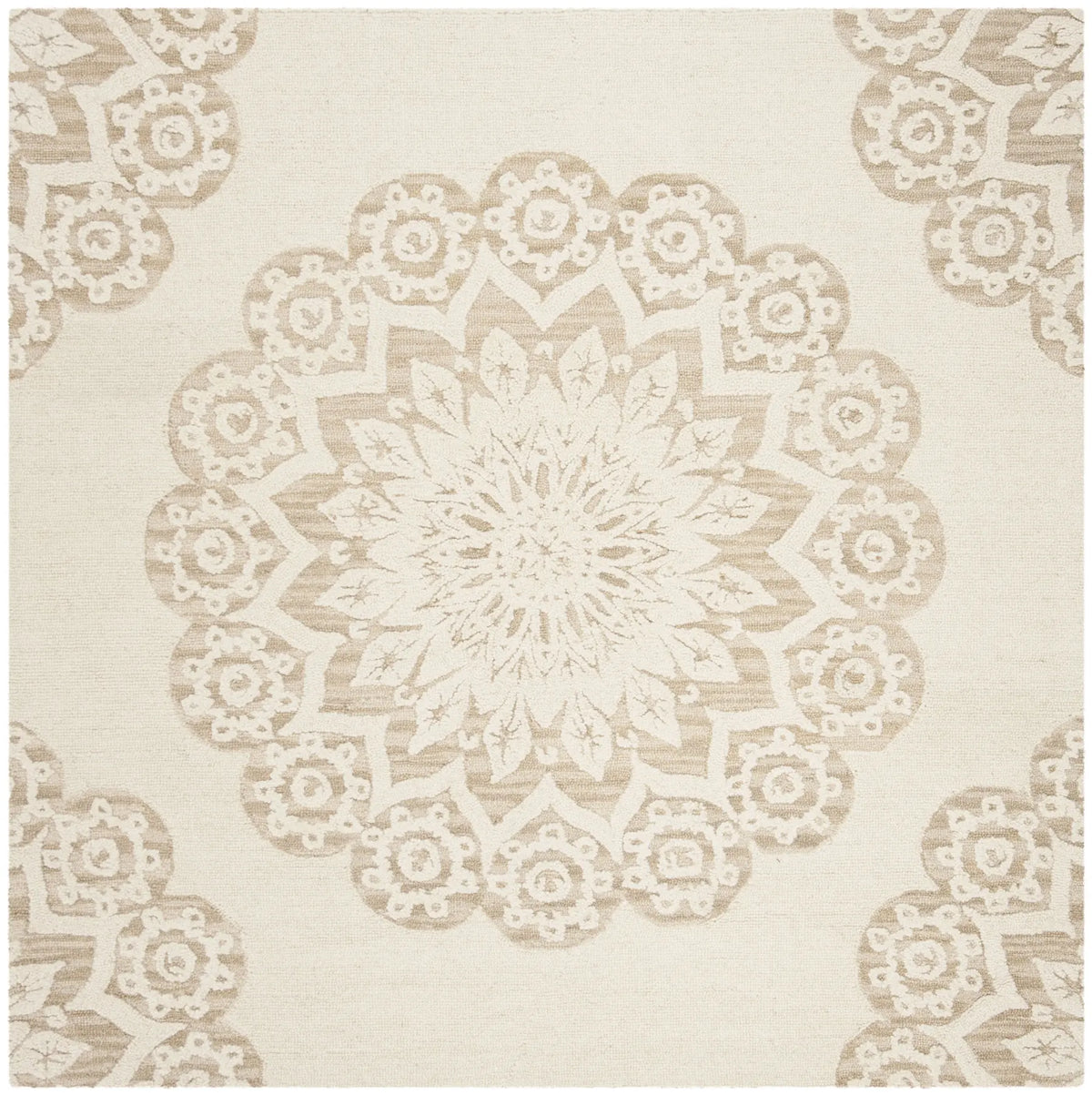 Safavieh Blossom 6'-0" x 6'-0" Rug in Ivory / Beige