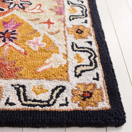 Safavieh Aspen 4'-0" x 6'-0" Rug in Black / Pink