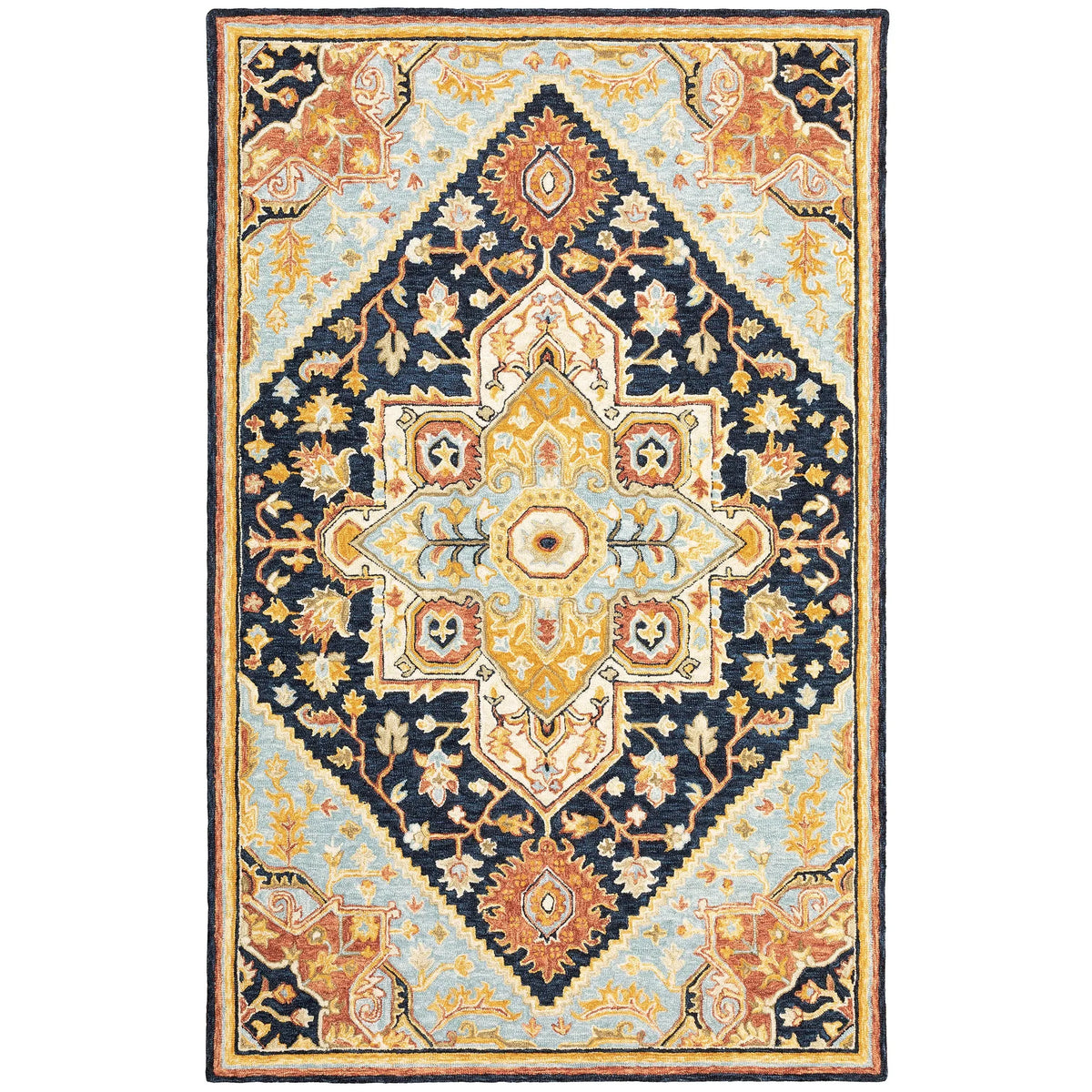Oriental Weavers Sphinx Alfresco 28408 Navy / Rust Rugs - main flat