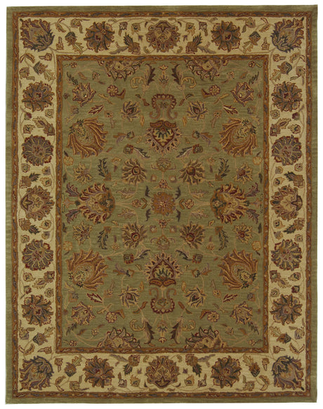 Safavieh Heritage 9'-6" x 13'-6" Rug in Green / Gold