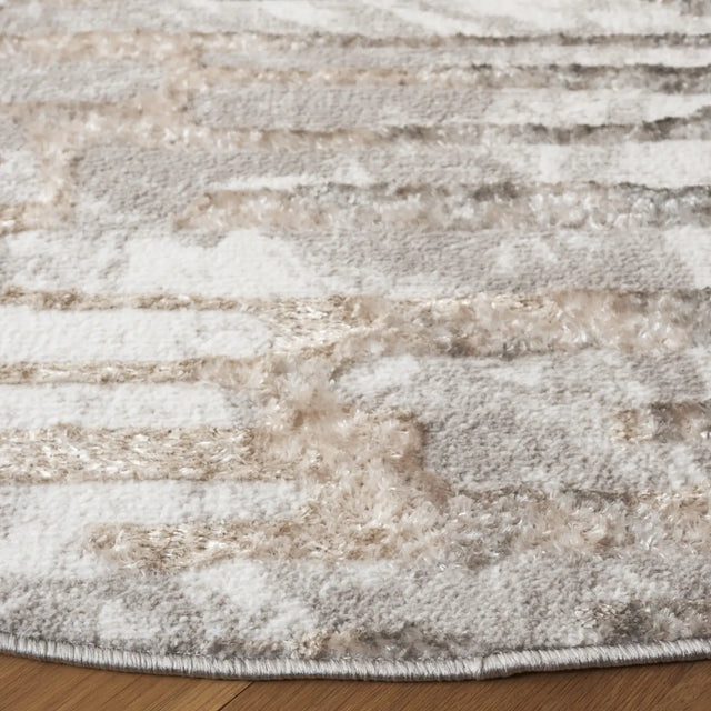 Safavieh Maya 6'-7" x 6'-7" Rug in Ivory / Grey Beige