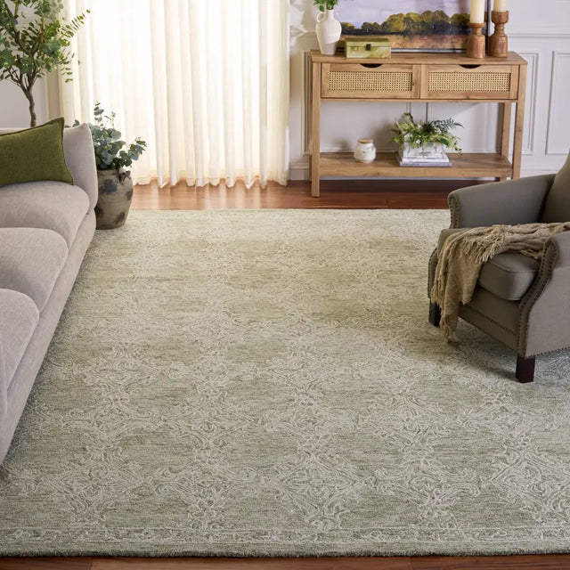 Safavieh Abstract 8'-0" x 10'-0" Rug in Green / Ivory