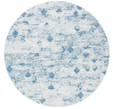 Safavieh Courtyard 6'-7" x 6'-7" Rug in Grey / Navy