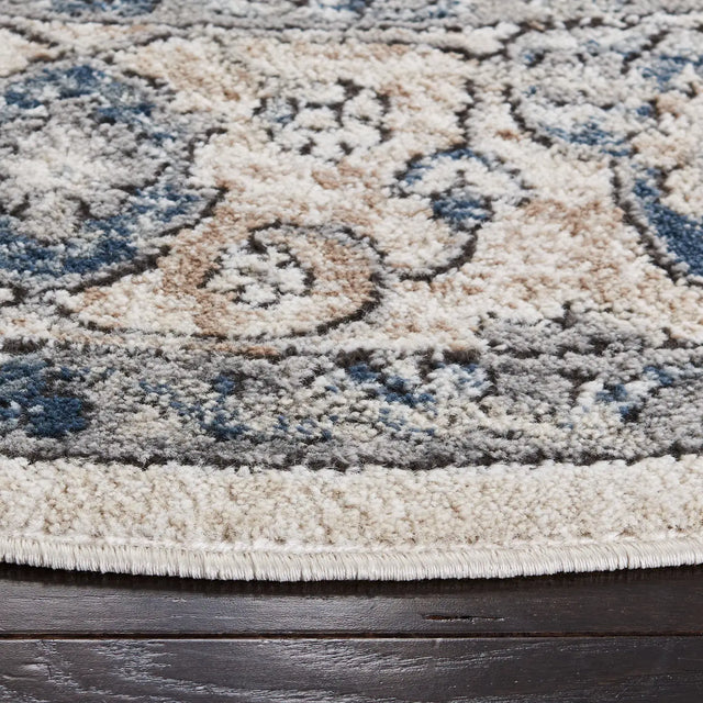 Safavieh Oregon 800 5'-3" x 5'-3" Rug in Ivory / Blue