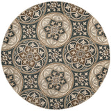 Safavieh Lyndhurst 8'-0" x 8'-0" Rug in Slate Blue / Beige