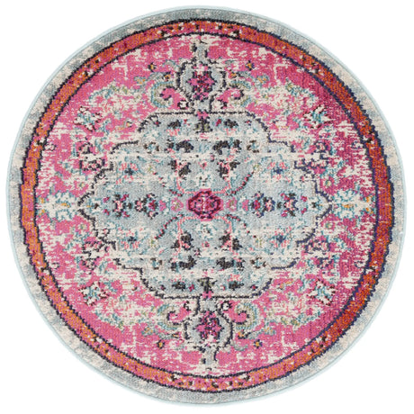 Safavieh Madison 3'-0" x 3'-0" Rug in Fuchsia / Teal