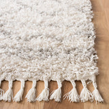 Safavieh Pro Lux Shag 400 4'-0" x 6'-0" Rug in Ivory / Light Grey