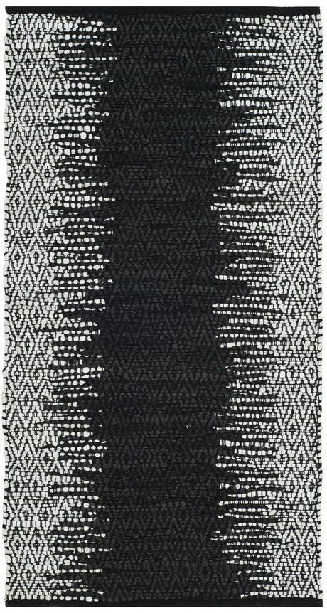 Safavieh Vintage Leather 2'-0" x 3'-0" Rug in Light Grey / Black