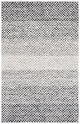 Safavieh Micro-Loop 4'-0" x 6'-0" Rug in Black / Ivory