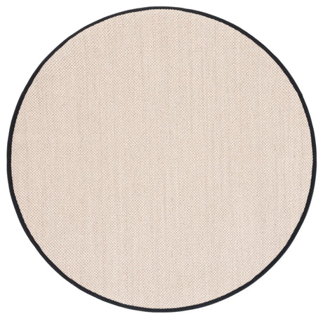 Safavieh Natural Fiber 6'-0" x 6'-0" Rug in Marble / Black