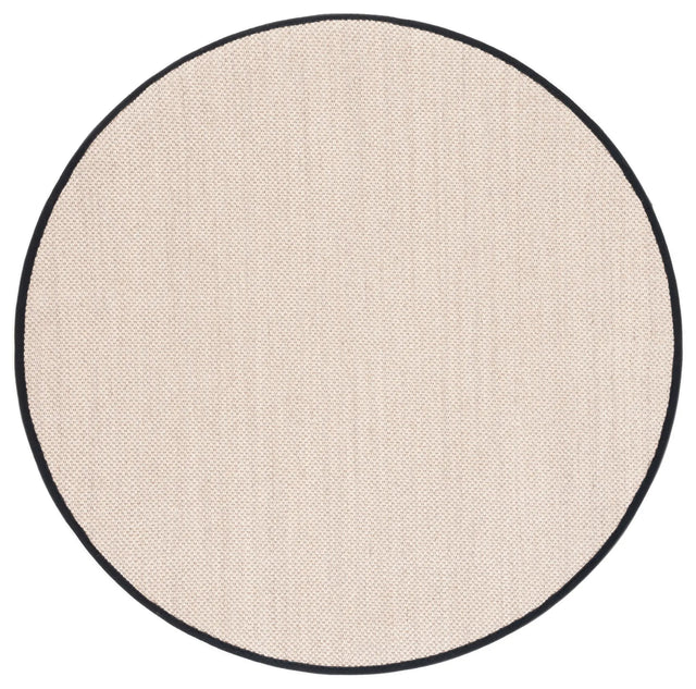Safavieh Natural Fiber 6'-0" x 6'-0" Rug in Marble / Black