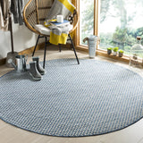Safavieh Courtyard 10'-0" x 10'-0" Rug in Blue / Light Grey
