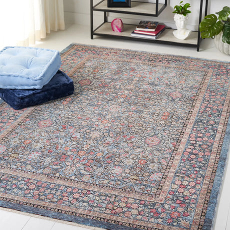 Safavieh Crimson 5'-0" x 7'-0" Rug in Blue / Black
