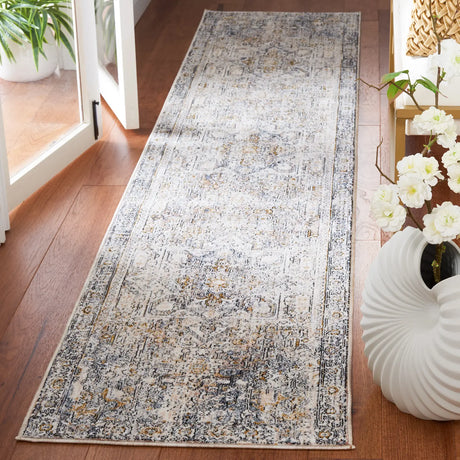 Safavieh Moondust 600 2'-0" x 9'-0" Rug in Ivory / Blue