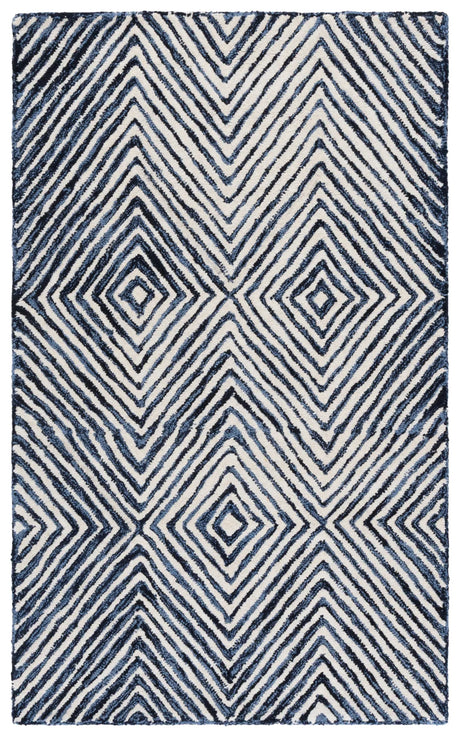 Safavieh Ebony 3'-0" x 5'-0" Rug in Navy / Ivory