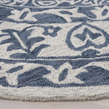 Safavieh Dip Dye 7'-0" x 7'-0" Rug in Blue / Ivory