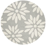 Safavieh Safavieh Kids 5'-0" x 5'-0" Rug in Grey / Ivory