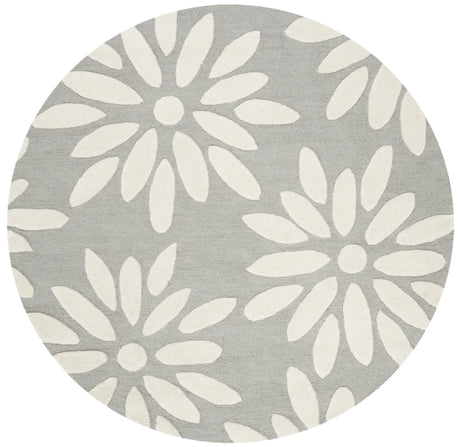 Safavieh Safavieh Kids 5'-0" x 5'-0" Rug in Grey / Ivory