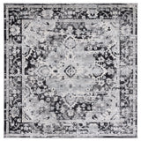 Safavieh Madison 6'-7" x 6'-7" Rug in Black / Grey