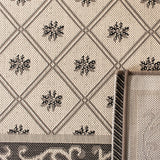 Safavieh Courtyard 5'-3" x 7'-7" Rug in Beige / Dark Beig