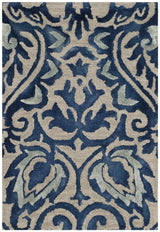 Safavieh Dip Dye 2'-0" x 3'-0" Rug in Royal Blue / Beige