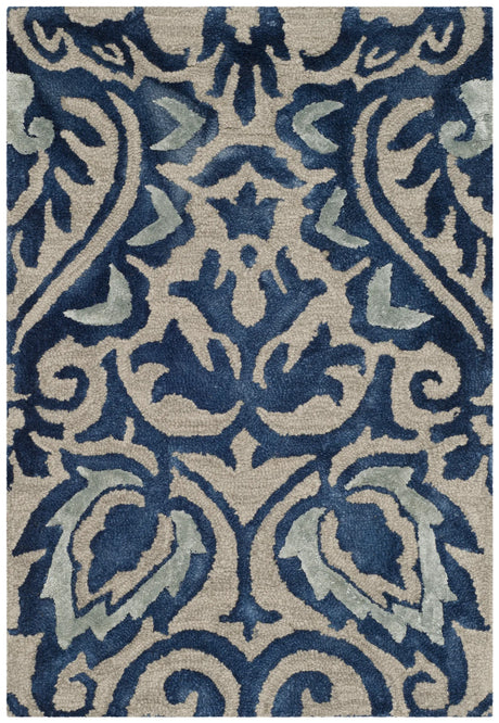 Safavieh Dip Dye 2'-0" x 3'-0" Rug in Royal Blue / Beige