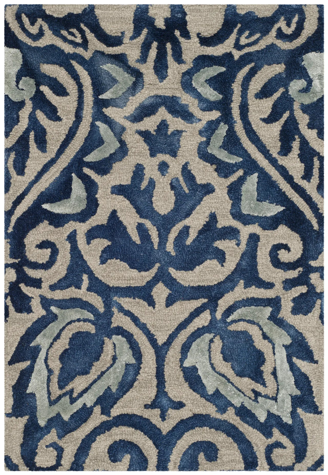 Safavieh Dip Dye 2'-0" x 3'-0" Rug in Royal Blue / Beige