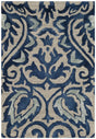 Safavieh Dip Dye 2'-0" x 3'-0" Rug in Royal Blue / Beige