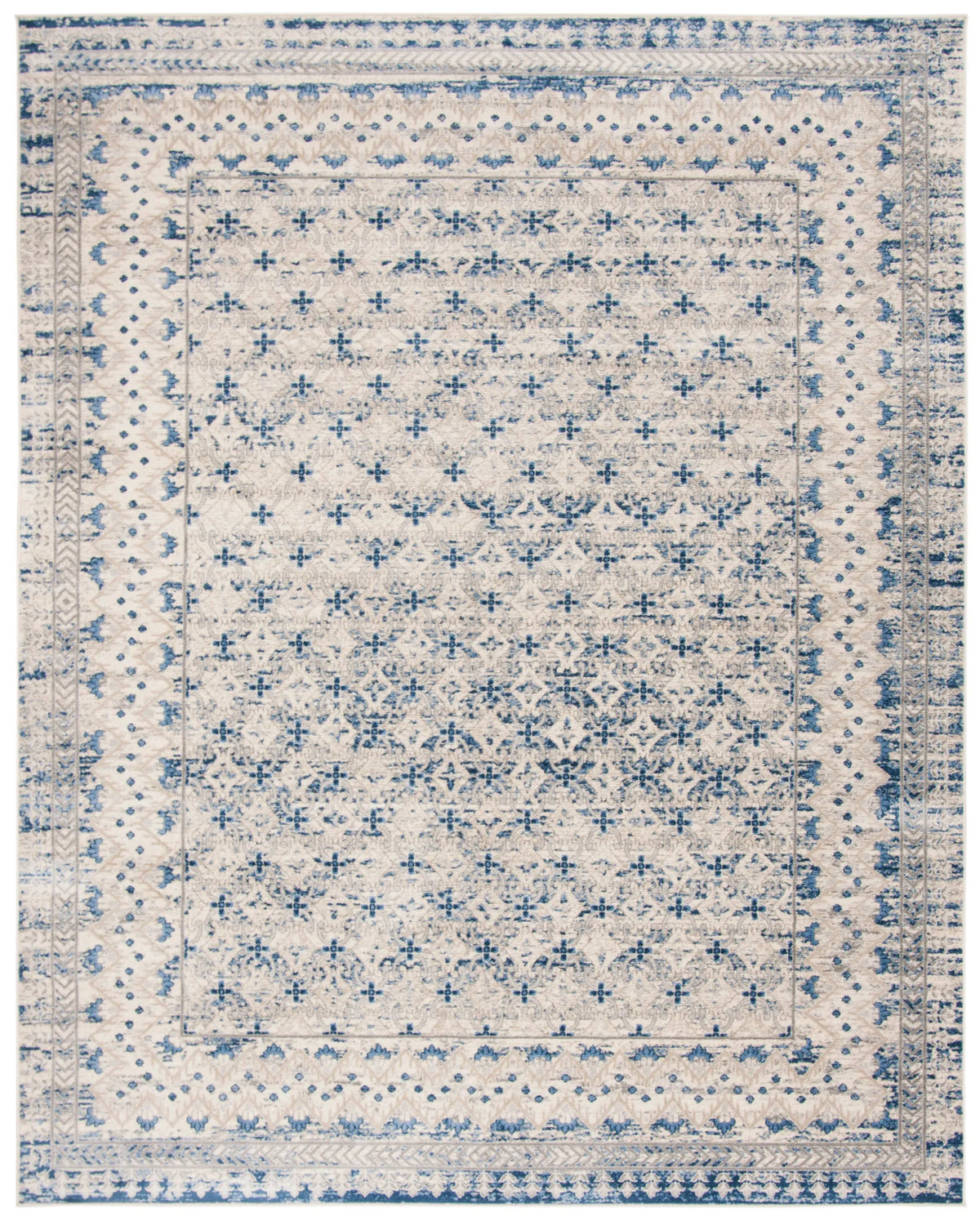 Safavieh Brentwood 10'-0" x 13'-0" Rug in Light Grey / Blue
