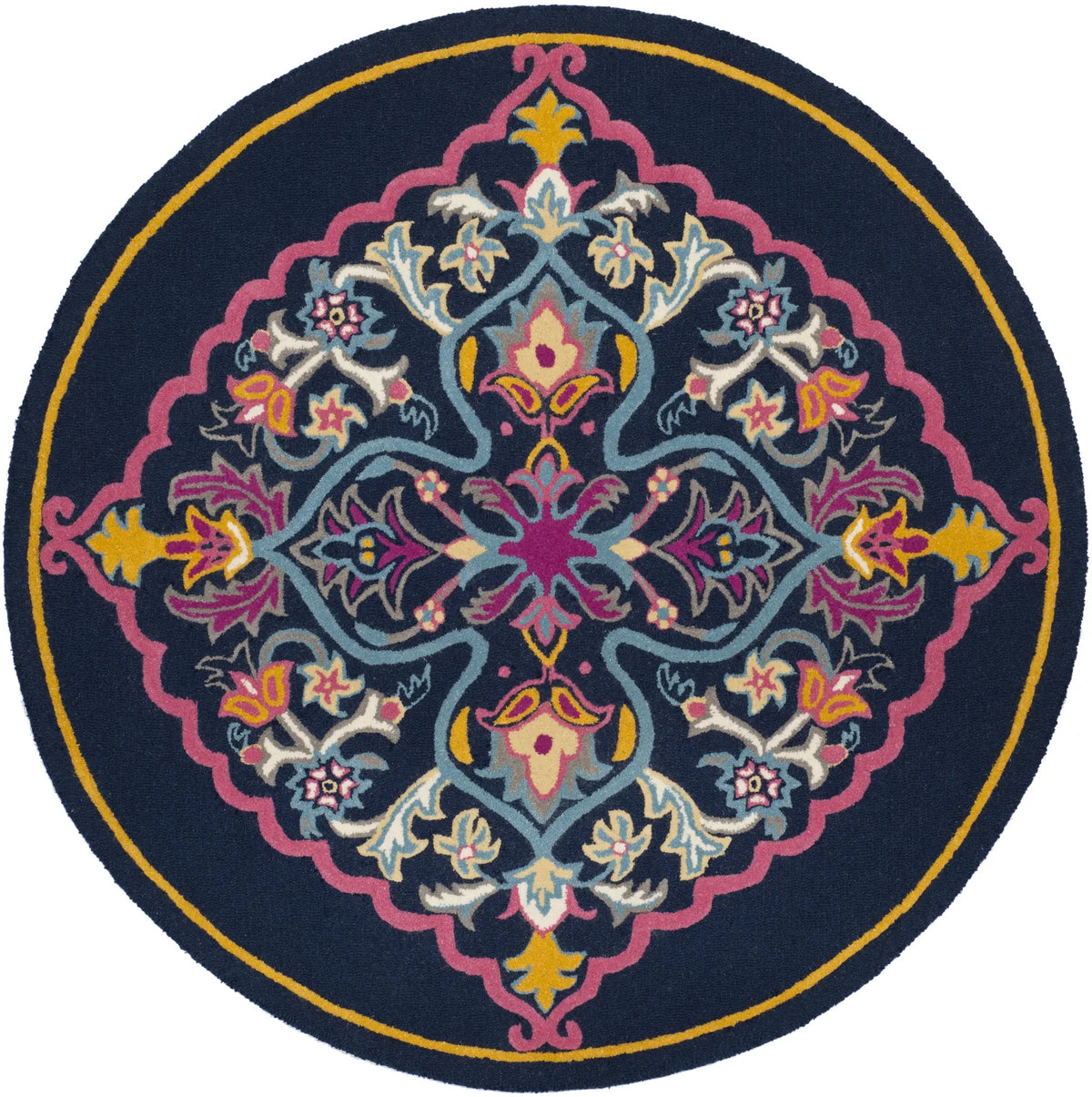Safavieh Bellagio 5'-0" x 5'-0" Rug in Navy Blue / Multi