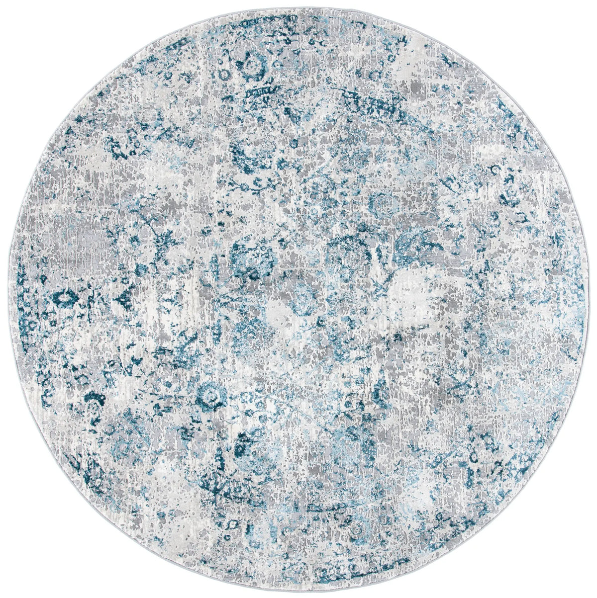 Safavieh Meadow 500 6'-7" x 6'-7" Rug in Grey / Blue