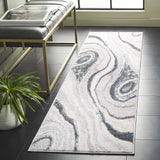 Safavieh Alenia 100 2'-0" x 8'-0" Rug in Grey / Ivory