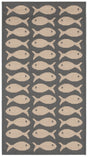 Safavieh Courtyard 2'-0" x 3'-7" Rug in Grey / Beige