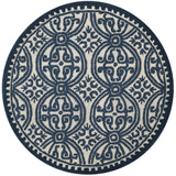 Safavieh Cambridge 4'-0" x 4'-0" Rug in Ivory / Navy