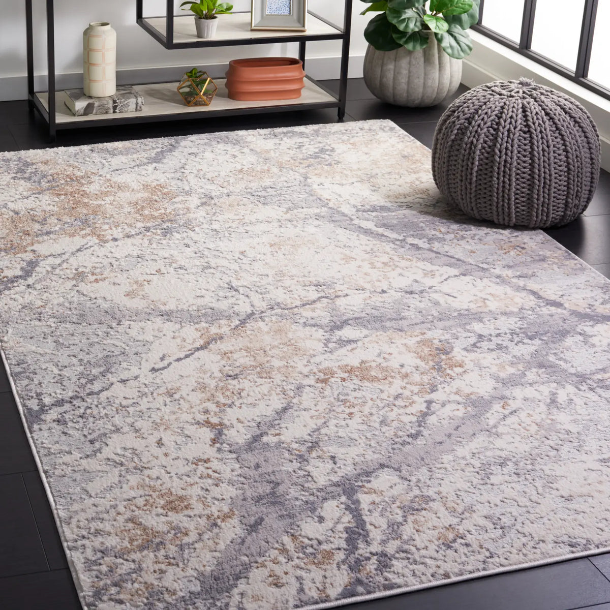 Safavieh Eternal 4'-0" x 6'-0" Rug in Grey / Beige