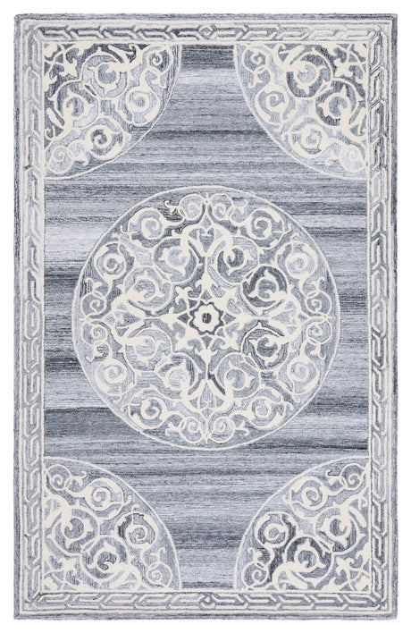 Safavieh Metro 4'-0" x 6'-0" Rug in Grey / Ivory
