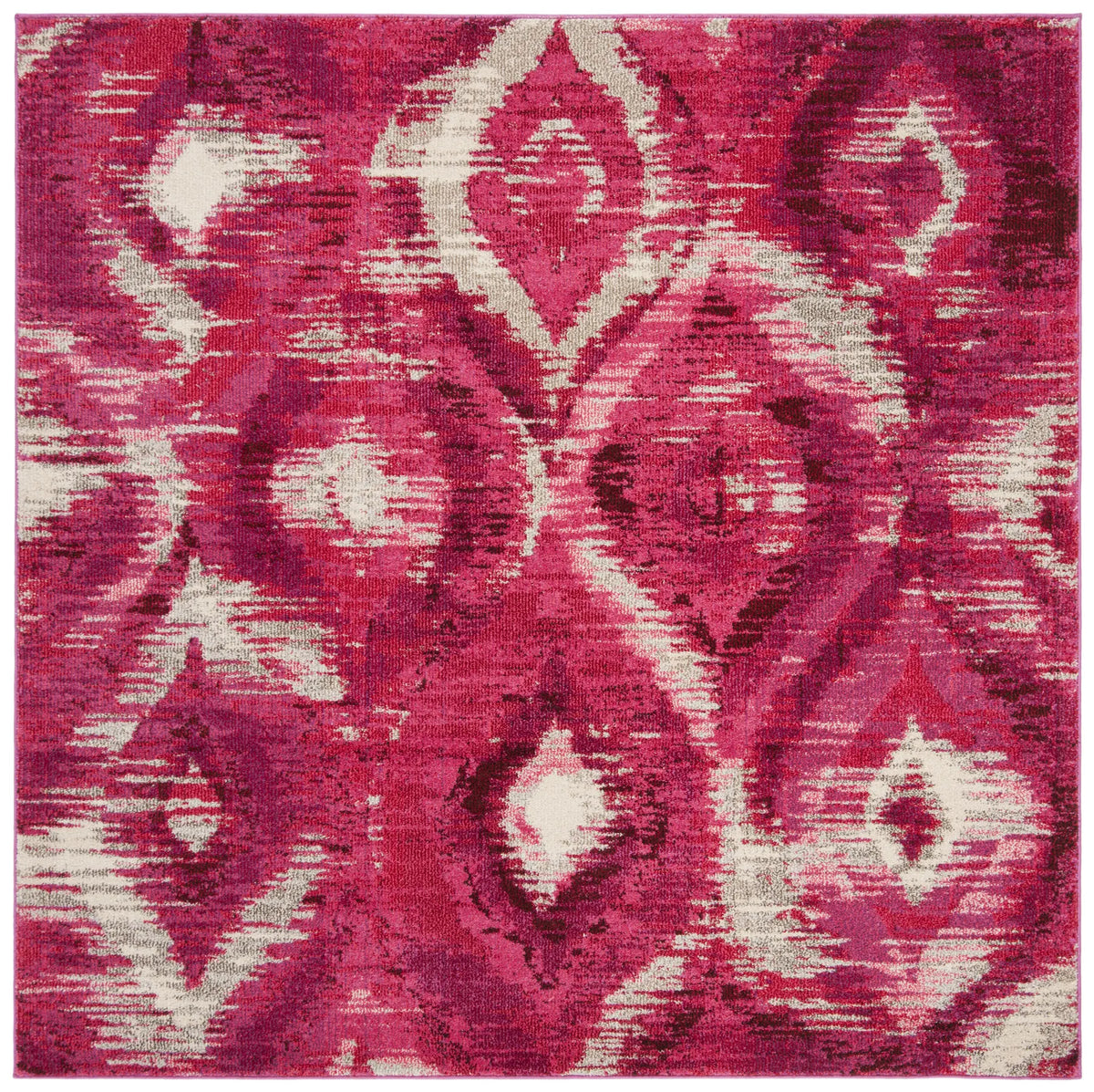 Safavieh Monaco 6'-7" x 6'-7" Rug in Fuchsia / Cream