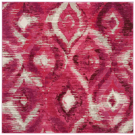 Safavieh Monaco 6'-7" x 6'-7" Rug in Fuchsia / Cream