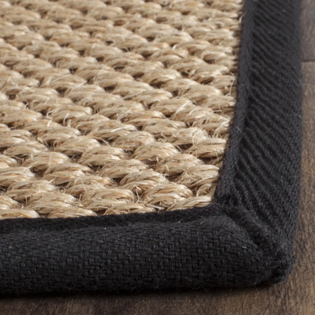 Safavieh Natural Fiber 2'-6" x 10'-0" Rug in Maize / Black