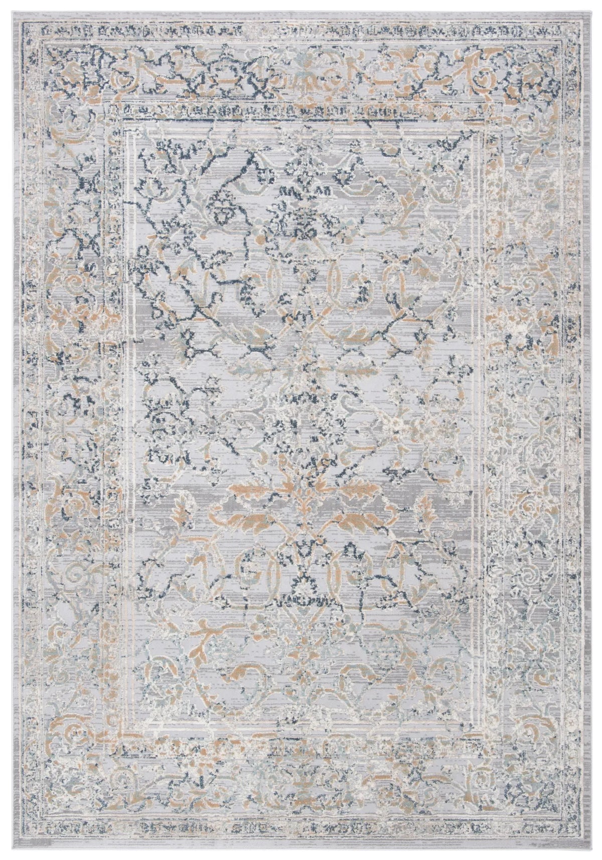 Safavieh Cosmopolitan 600 4'-0" x 6'-0" Rug in Cream / Grey