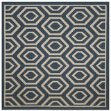 Safavieh Courtyard 6'-7" x 6'-7" Rug in Navy / Beige