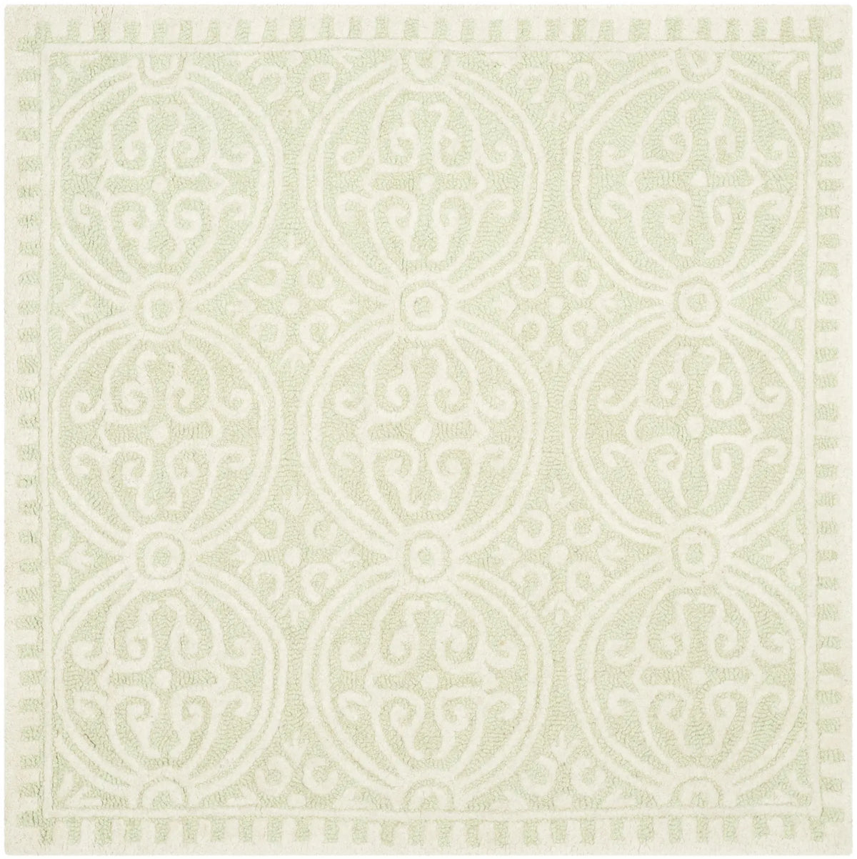 Safavieh Cambridge 4'-0" x 4'-0" Rug in Light Green / Ivory