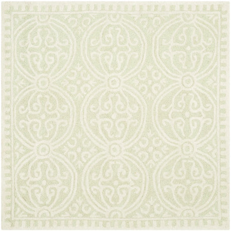 Safavieh Cambridge 4'-0" x 4'-0" Rug in Light Green / Ivory