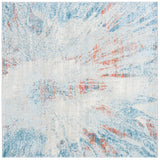 Safavieh Tulum 6'-7" x 6'-7" Rug in Blue / Pink