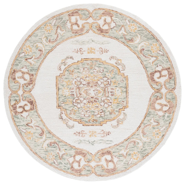 Safavieh Aspen 6'-0" x 6'-0" Rug in Ivory / Light Grey