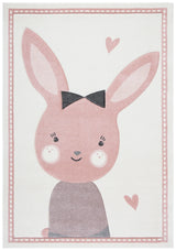 Safavieh Carousel Kids 100 4'-0" x 6'-0" Rug in Ivory / Pink