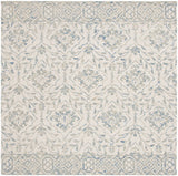 Safavieh Dip Dye 7'-0" x 7'-0" Rug in Light Blue / Ivory